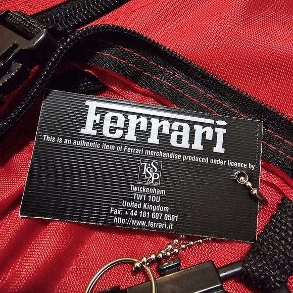 Y2k Ferrari Red Sling Bag for Men - Picture 8 of 11